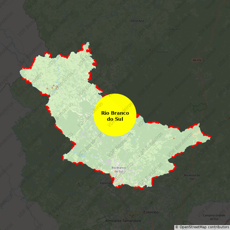 Imagem da Bandeira Rio Branco do Sul