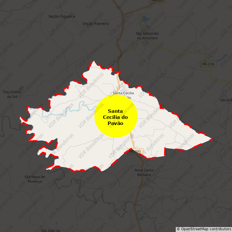 Imagem da Bandeira Santa Cecília do Pavão