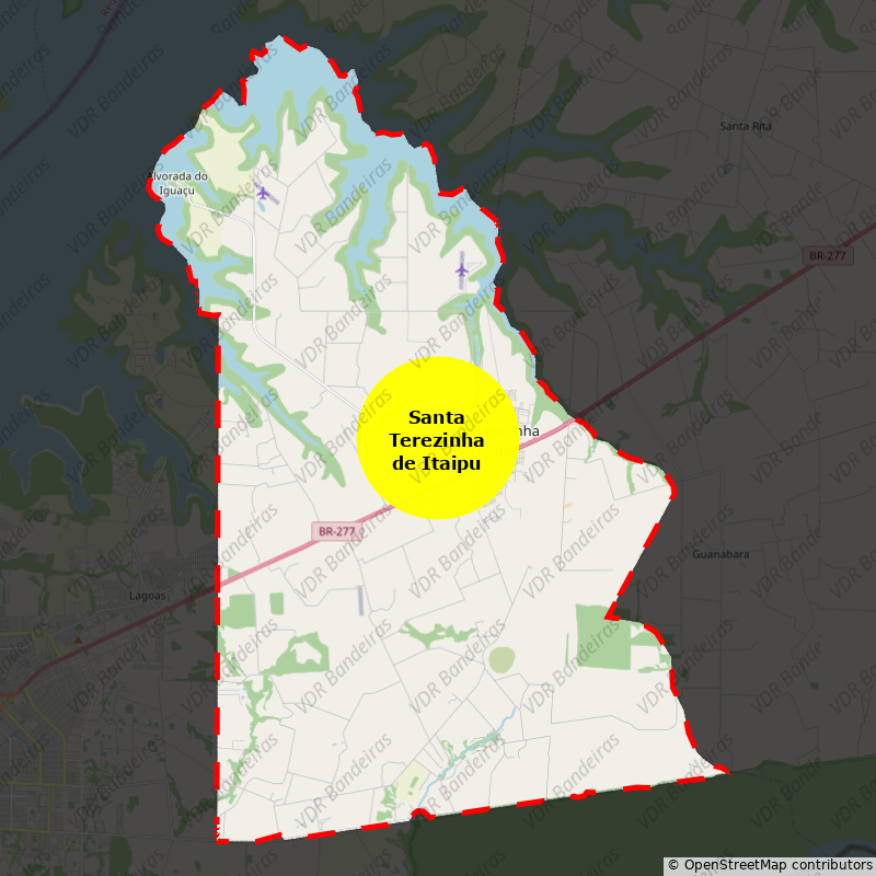 Imagem da Bandeira Santa Terezinha de Itaipu