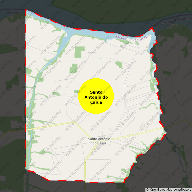 Imagem da Bandeira Santo Antônio do Caiuá