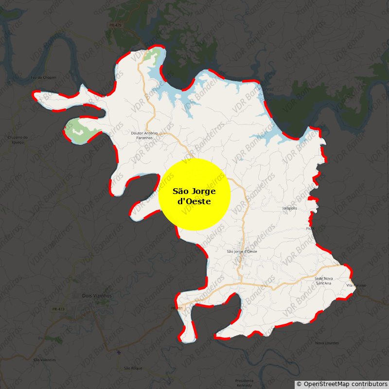 Imagem da Bandeira São Jorge d'Oeste