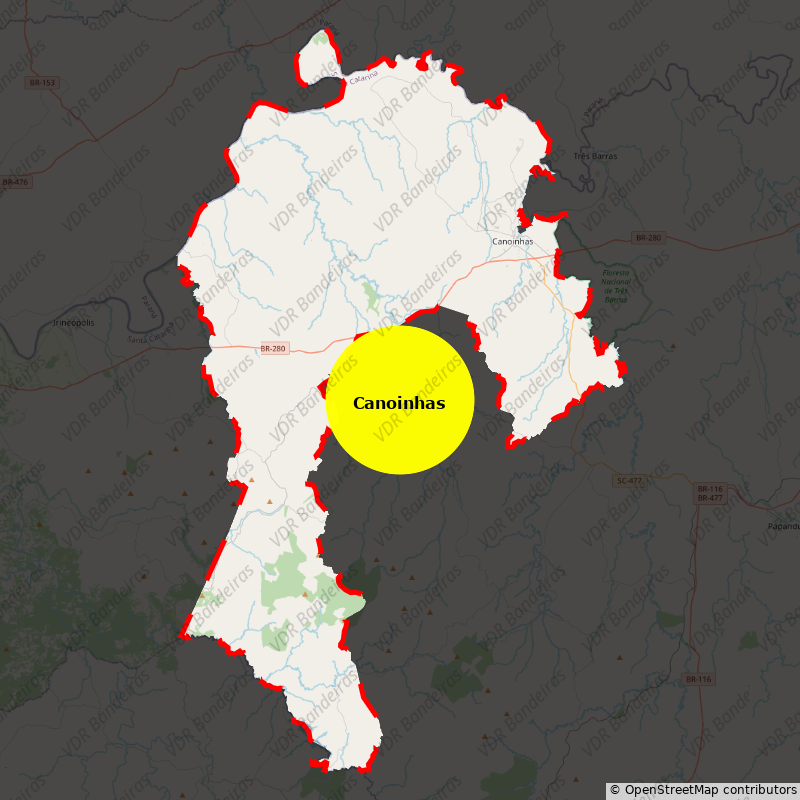 Imagem da Bandeira Canoinhas