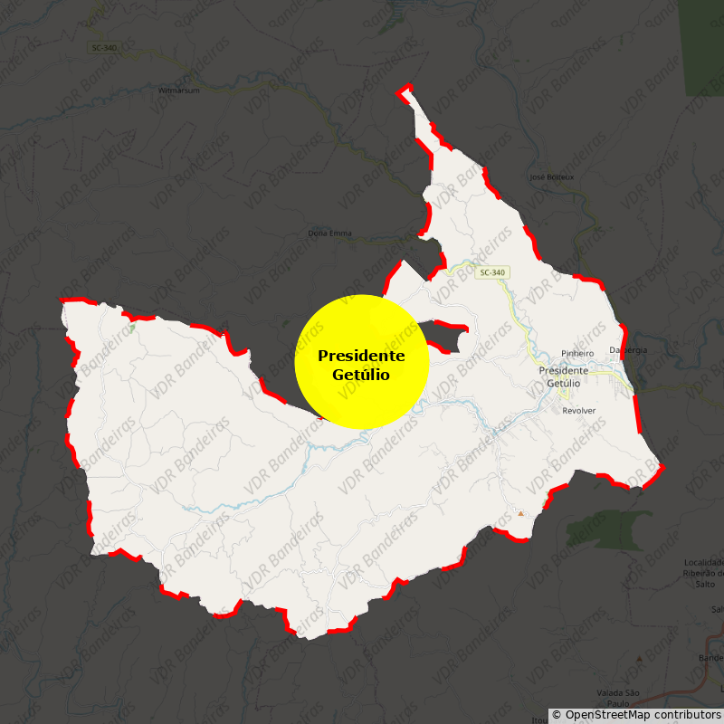 Imagem da Bandeira Presidente Getúlio