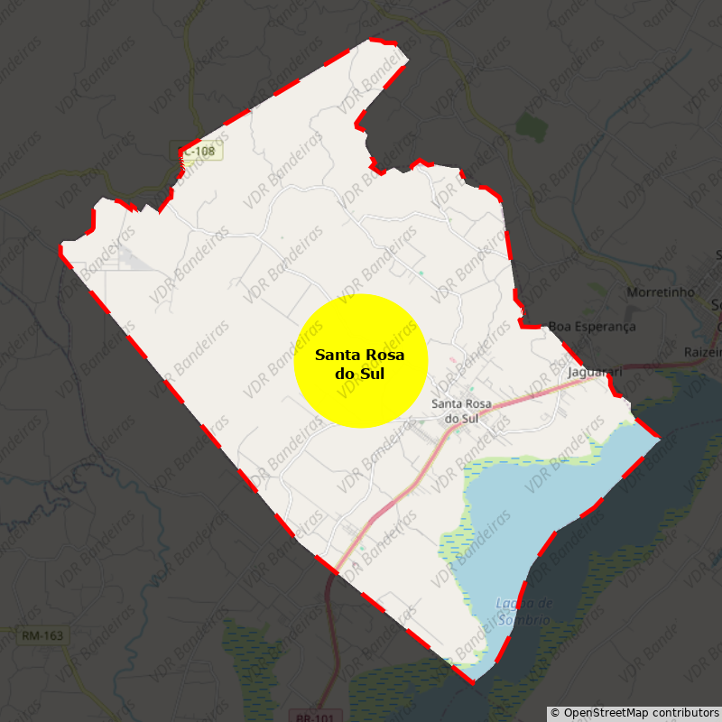 Imagem da Bandeira Santa Rosa do Sul