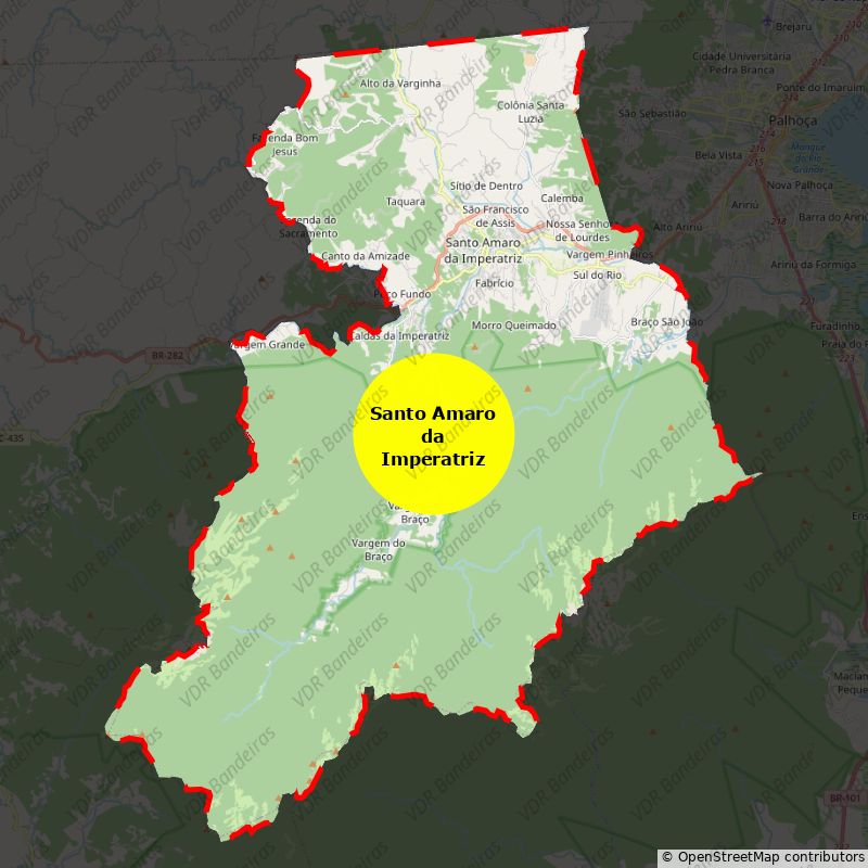 Imagem da Bandeira Santo Amaro da Imperatriz