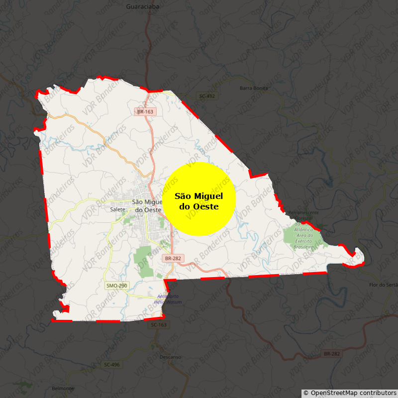 Imagem da Bandeira São Miguel do Oeste