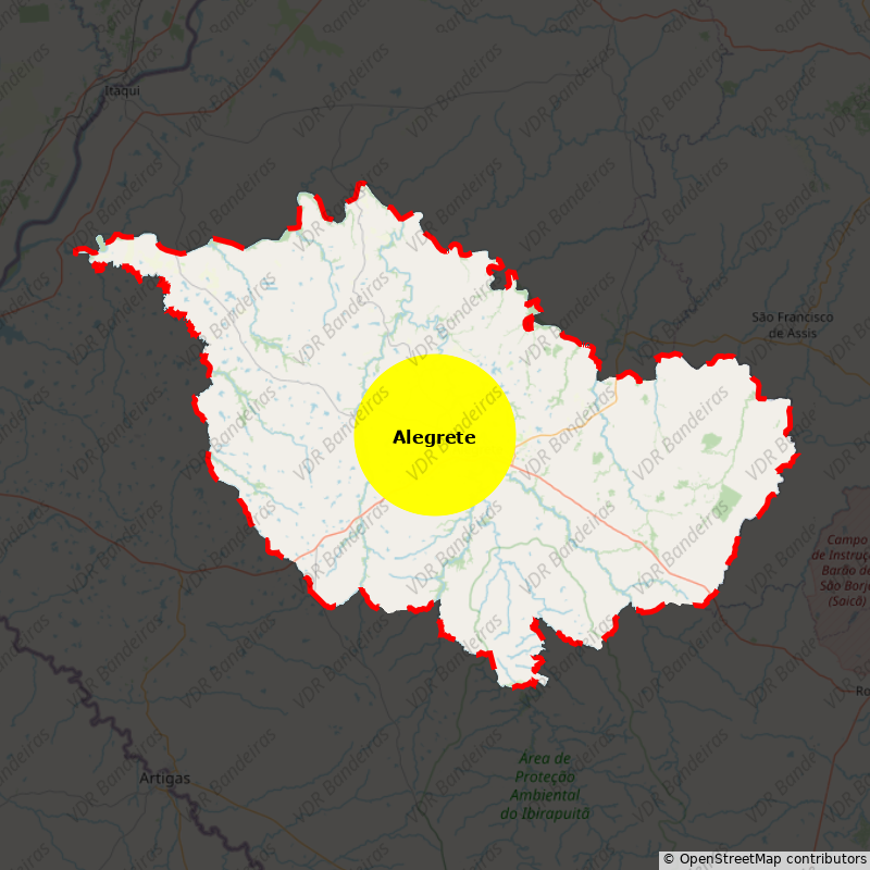 Imagem da Bandeira Alegrete