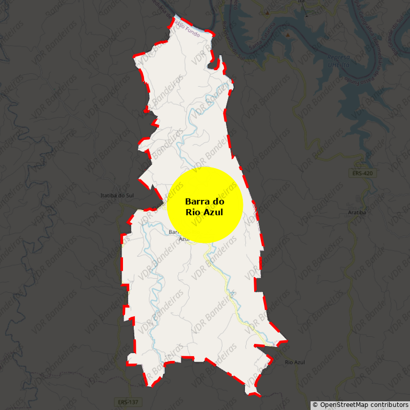 Imagem da Bandeira Barra do Rio Azul