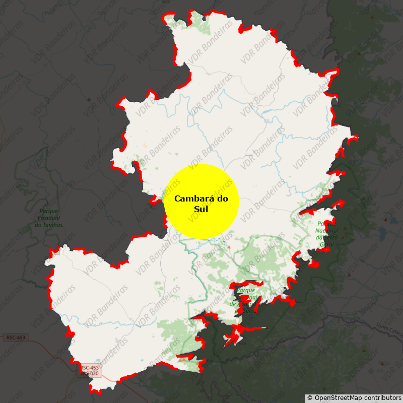 Imagem da Bandeira Cambará do Sul