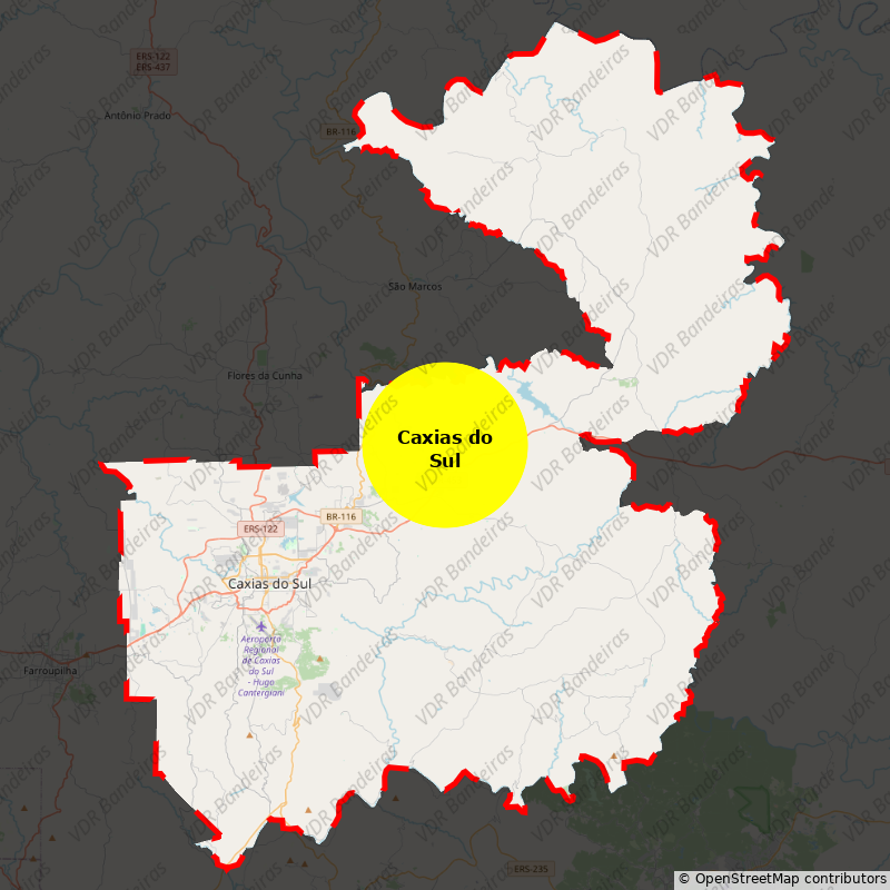 Imagem da Bandeira Caxias do Sul