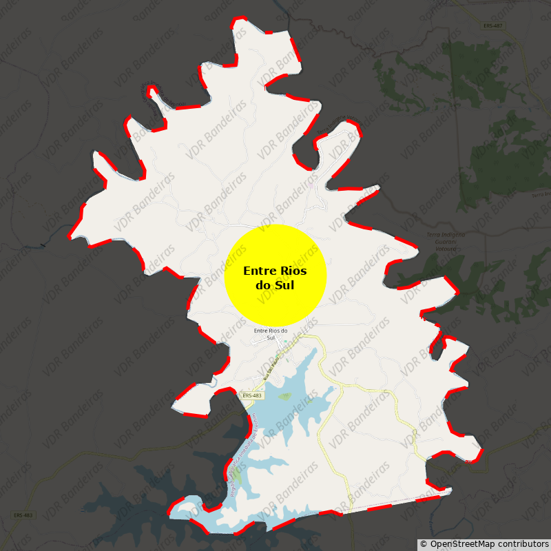 Imagem da Bandeira Entre Rios do Sul
