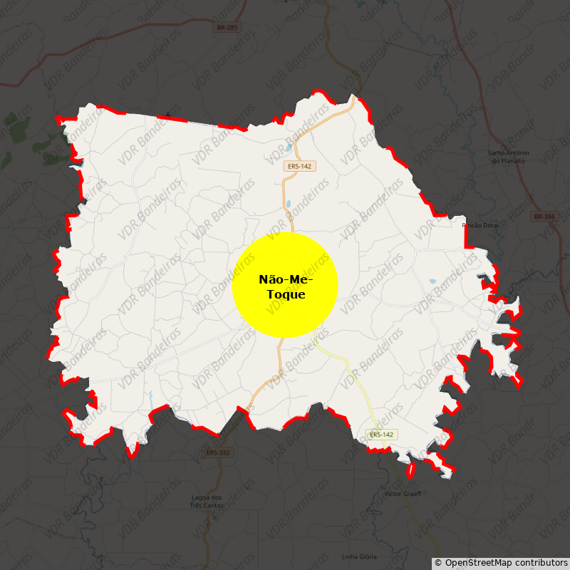 Imagem da Bandeira Não-Me-Toque