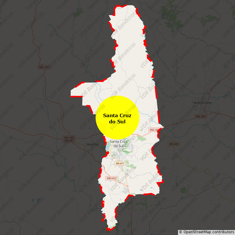 Imagem da Bandeira Santa Cruz do Sul