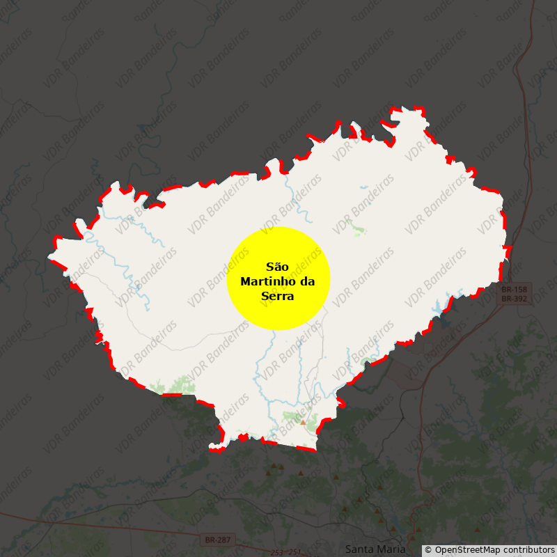 Imagem da Bandeira São Martinho da Serra