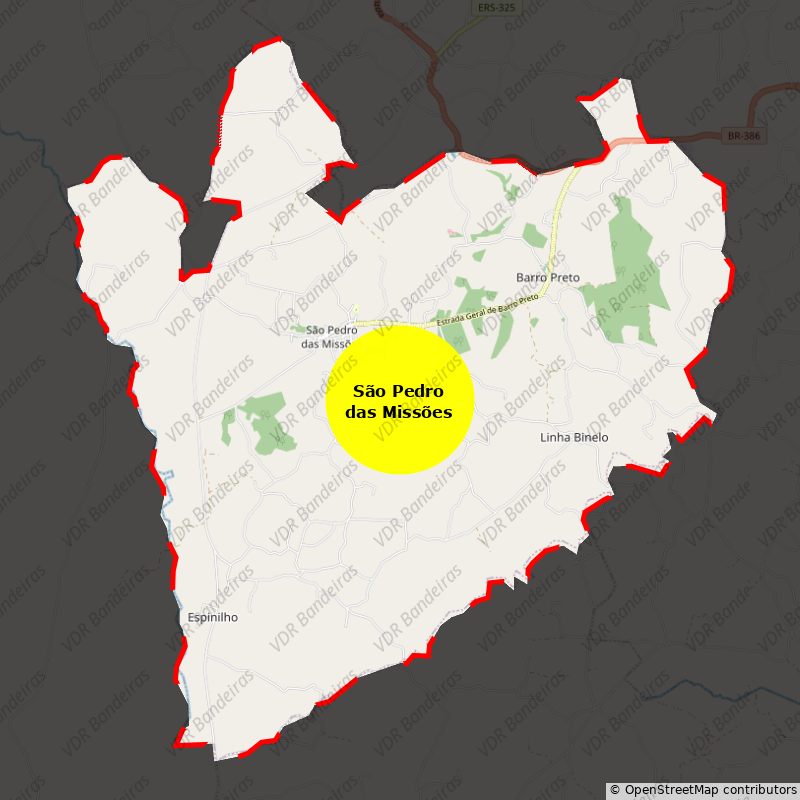 Imagem da Bandeira São Pedro das Missões