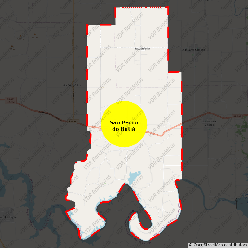 Imagem da Bandeira São Pedro do Butiá