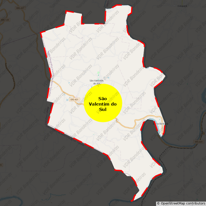 Imagem da Bandeira São Valentim do Sul
