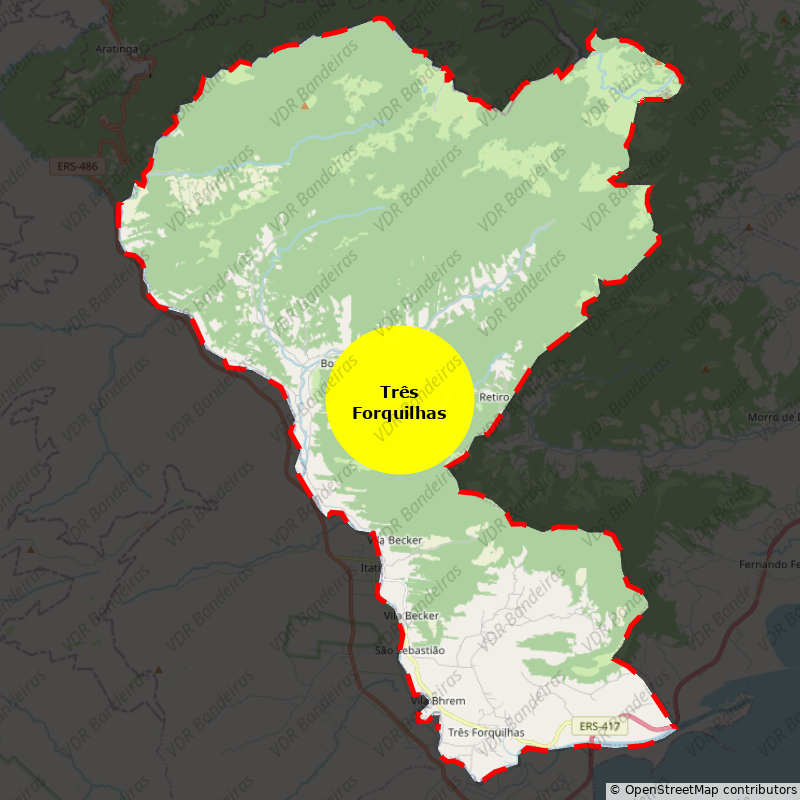 Imagem da Bandeira Três Forquilhas