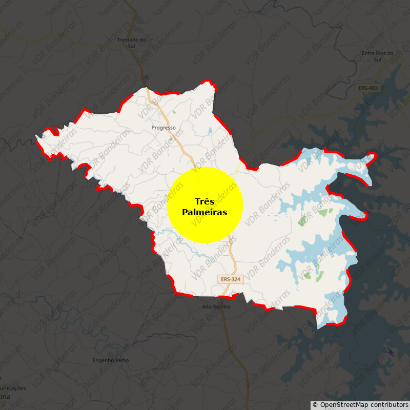 Imagem da Bandeira Três Palmeiras
