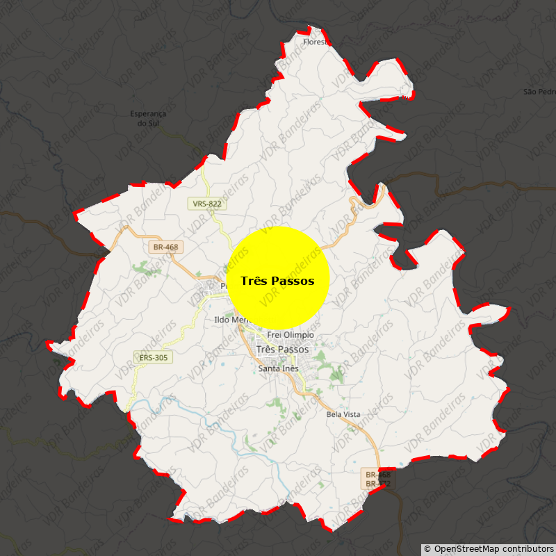 Imagem da Bandeira Três Passos