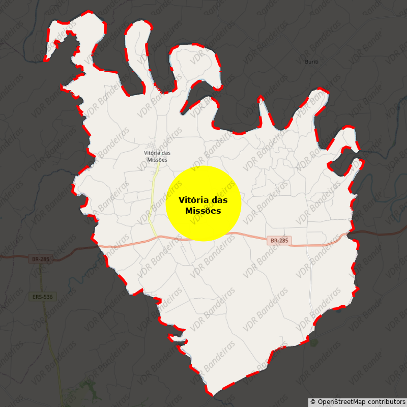 Imagem da Bandeira Vitória das Missões