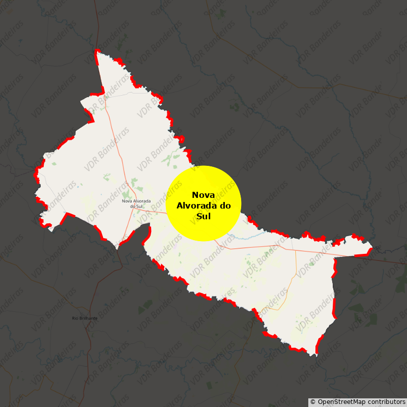 Imagem da Bandeira Nova Alvorada do Sul