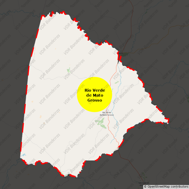 Imagem da Bandeira Rio Verde de Mato Grosso