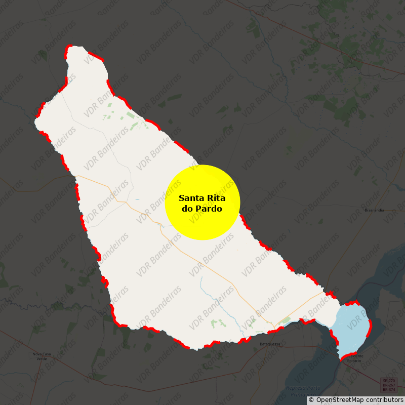 Imagem da Bandeira Santa Rita do Pardo