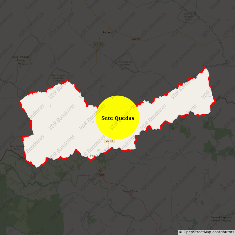 Imagem da Bandeira Sete Quedas