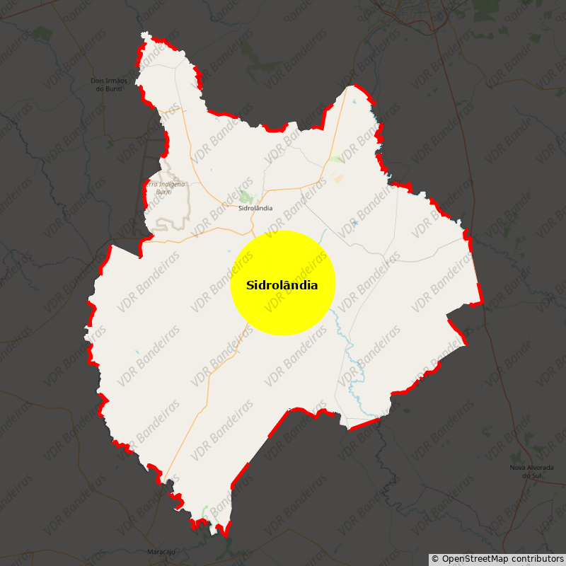 Imagem da Bandeira Sidrolândia