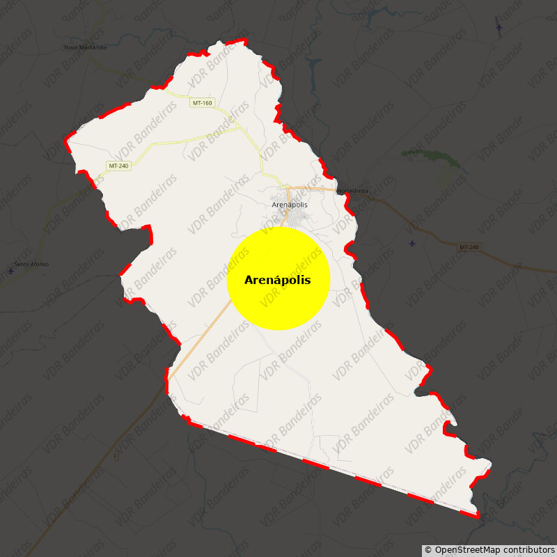 Imagem da Bandeira Arenápolis