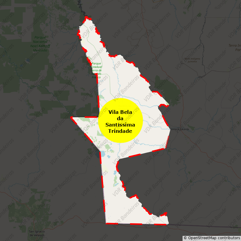 Imagem da Bandeira Vila Bela da Santíssima Trindade