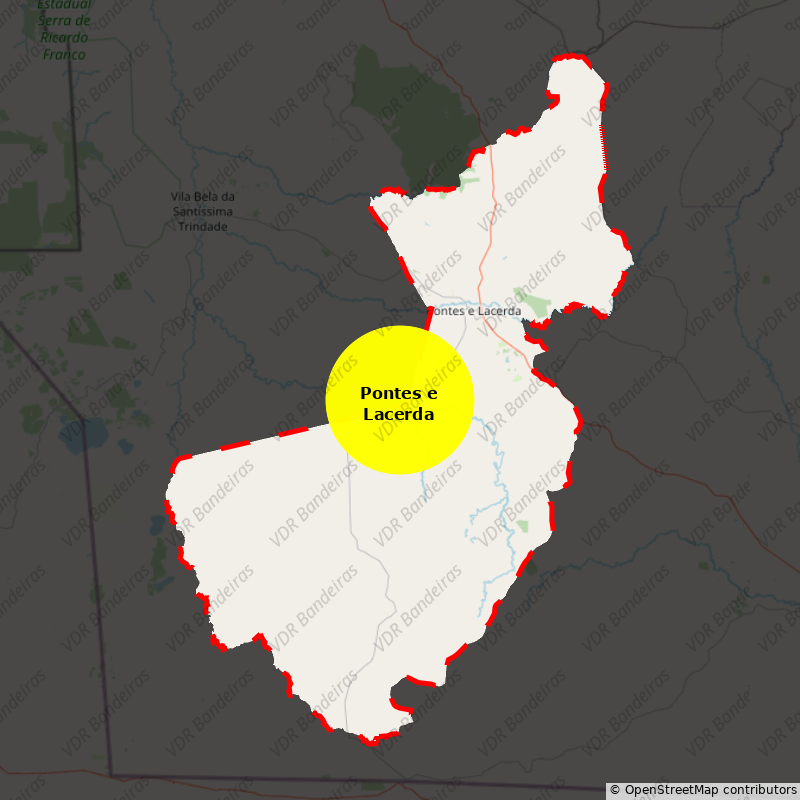 Imagem da Bandeira Pontes e Lacerda