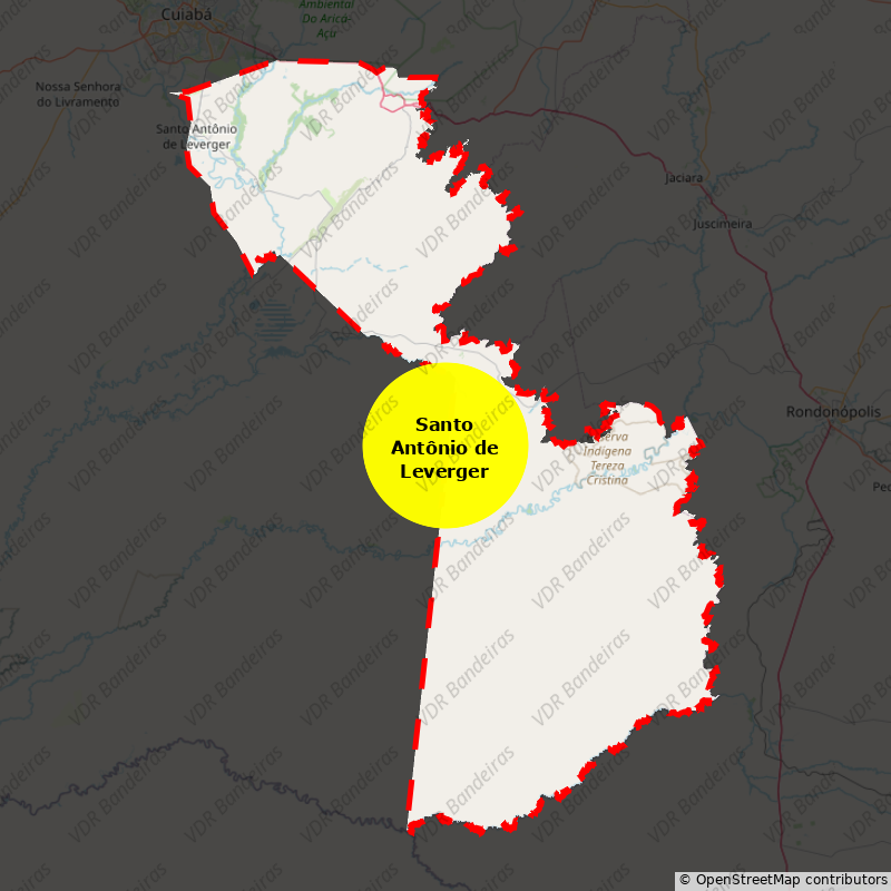 Imagem da Bandeira Santo Antônio de Leverger