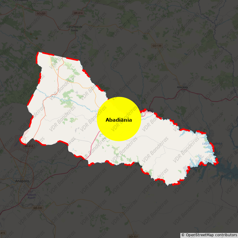 Imagem da Bandeira Abadiânia