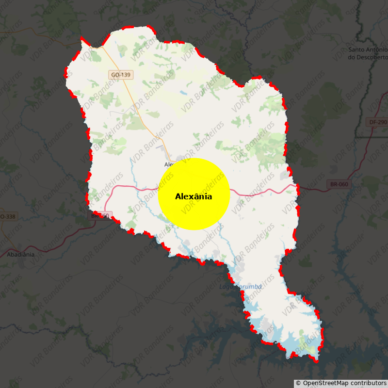 Imagem da Bandeira Alexânia