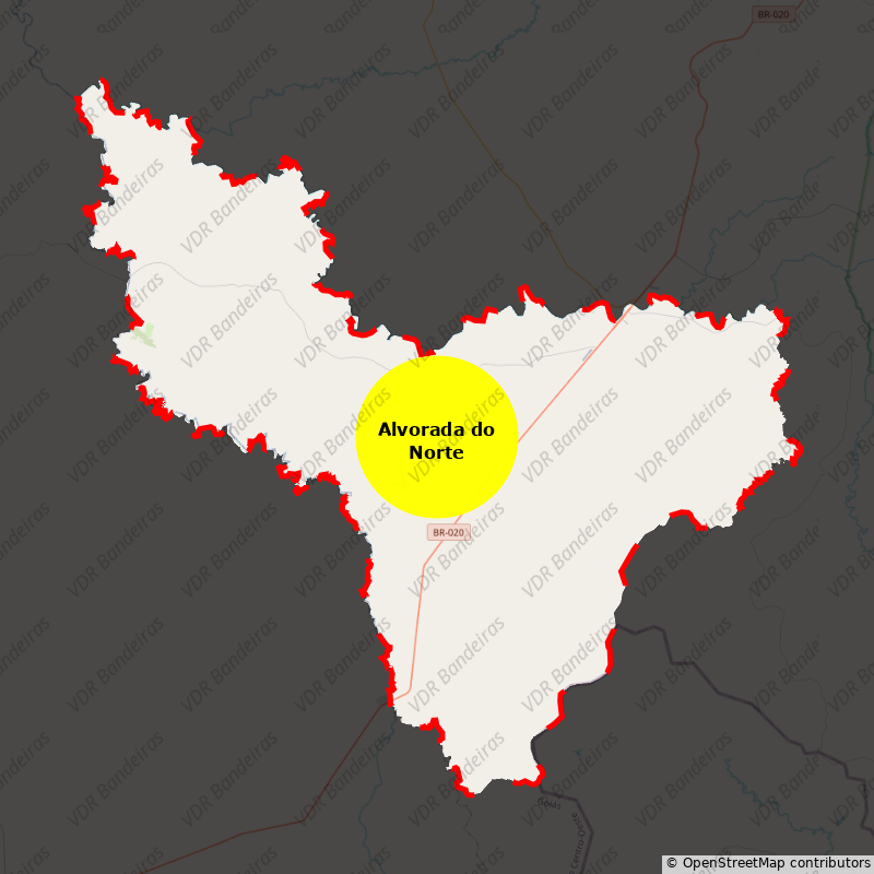 Imagem da Bandeira Alvorada do Norte