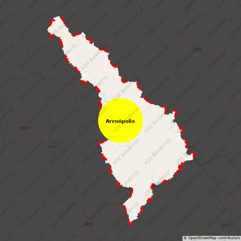 Imagem da Bandeira Arenópolis