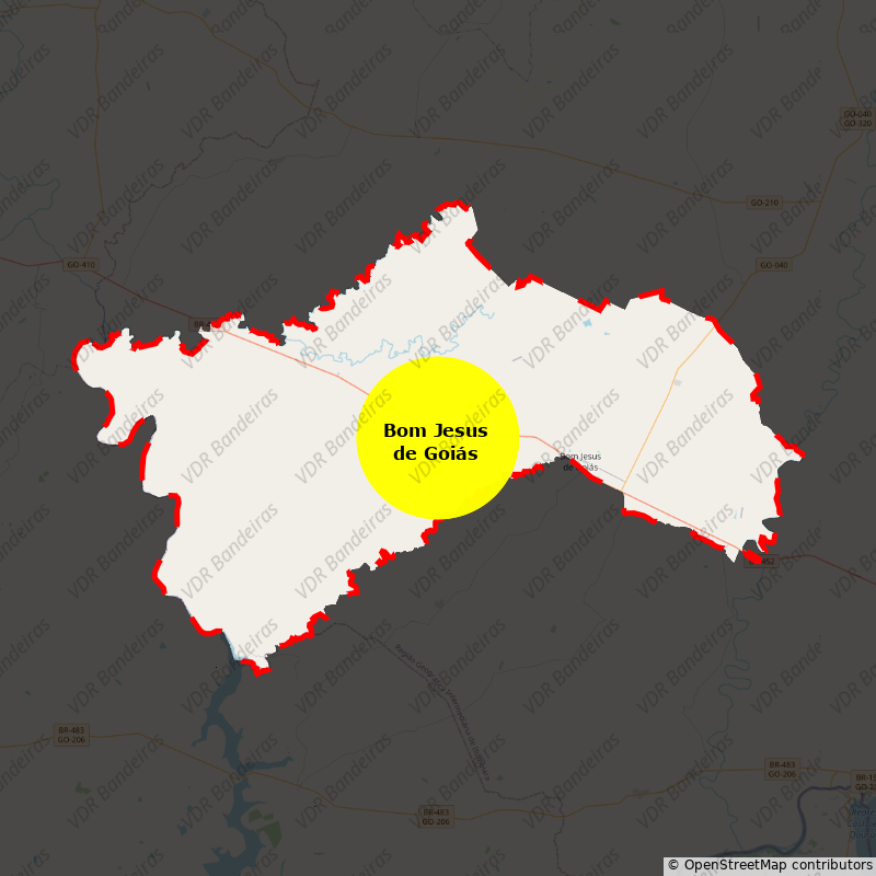 Imagem da Bandeira Bom Jesus de Goiás