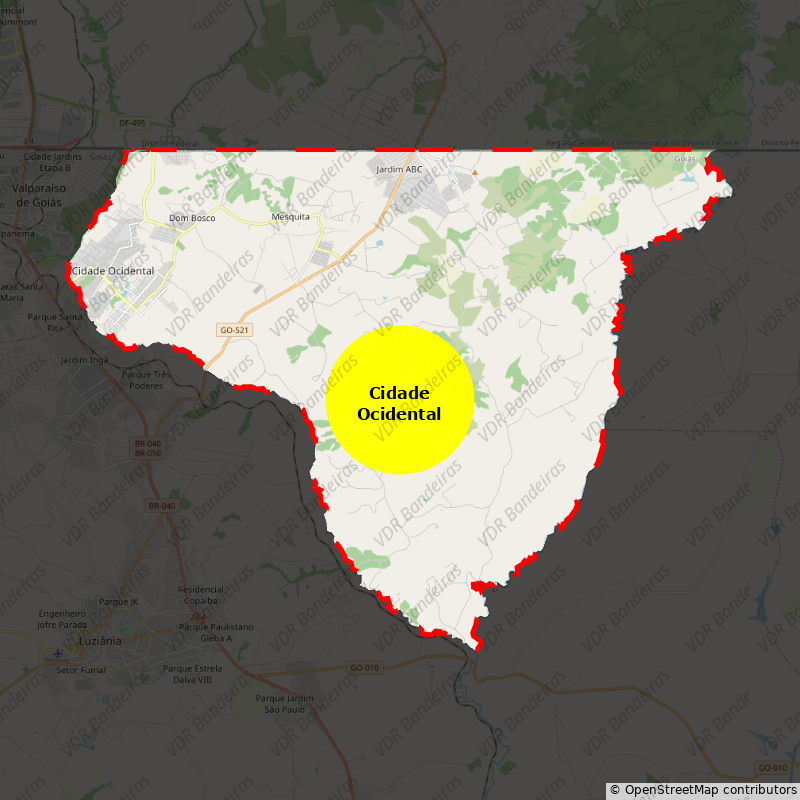 Imagem da Bandeira Cidade Ocidental