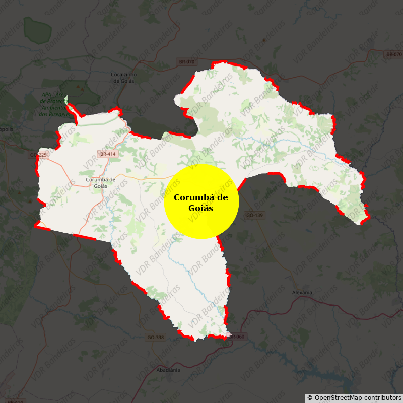 Imagem da Bandeira Corumbá de Goiás