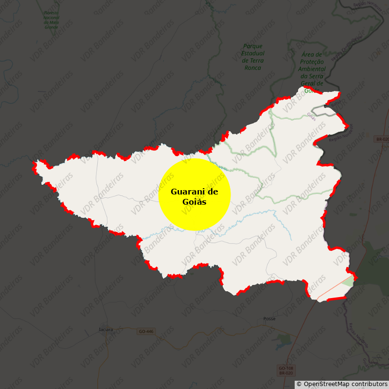 Imagem da Bandeira Guarani de Goiás