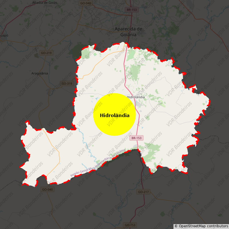 Imagem da Bandeira Hidrolândia