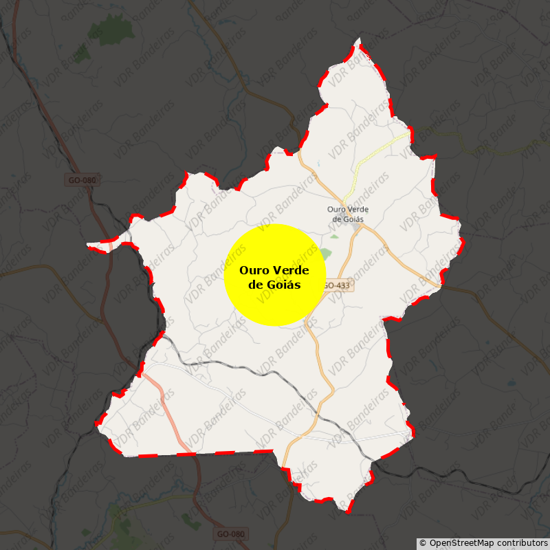 Imagem da Bandeira Ouro Verde de Goiás