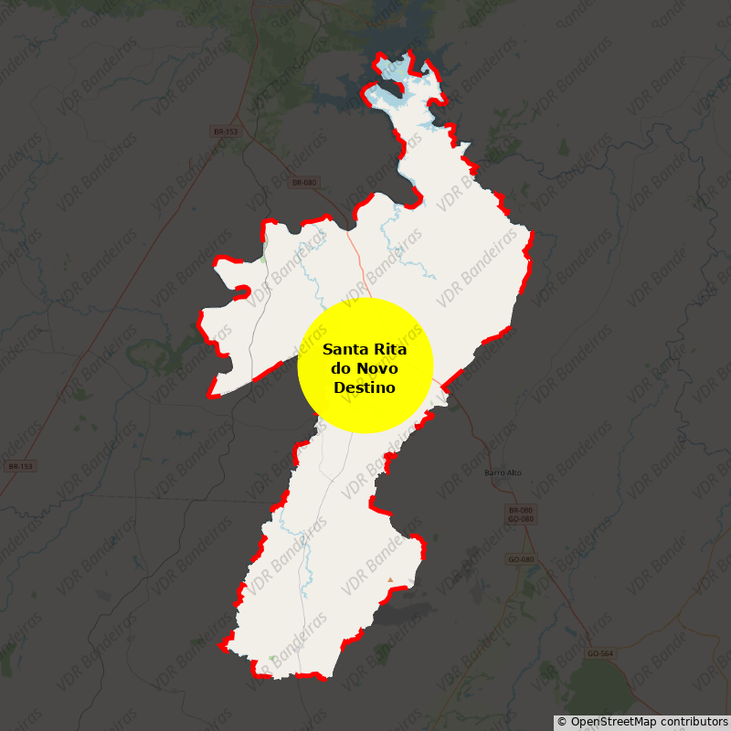 Imagem da Bandeira Santa Rita do Novo Destino