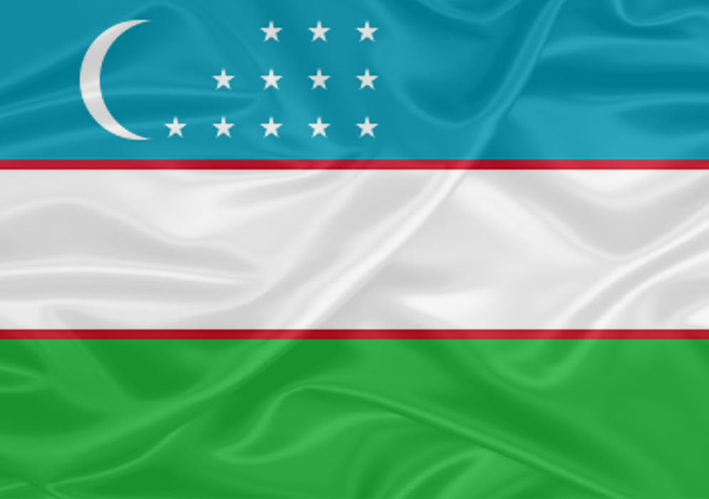 Imagem da Bandeira Uzbequistão