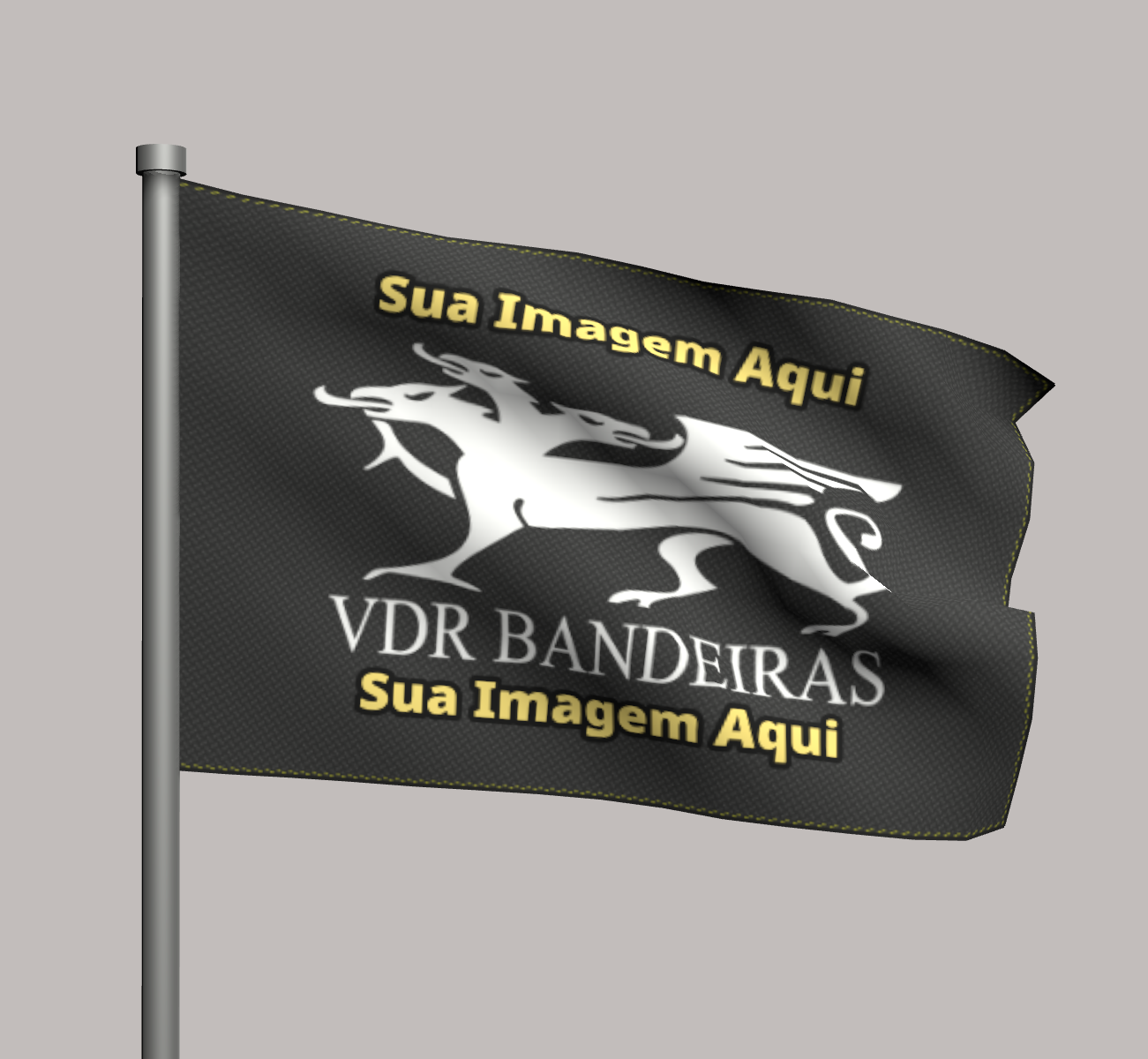 Imagem de uma bandeira ao vento