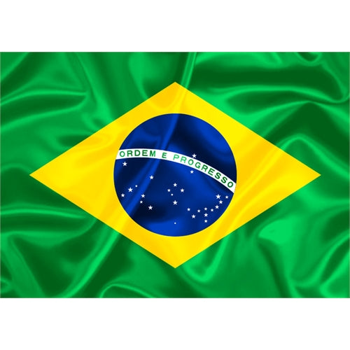 Bandeira do Brasil em Cetim - Torcida - Decoração