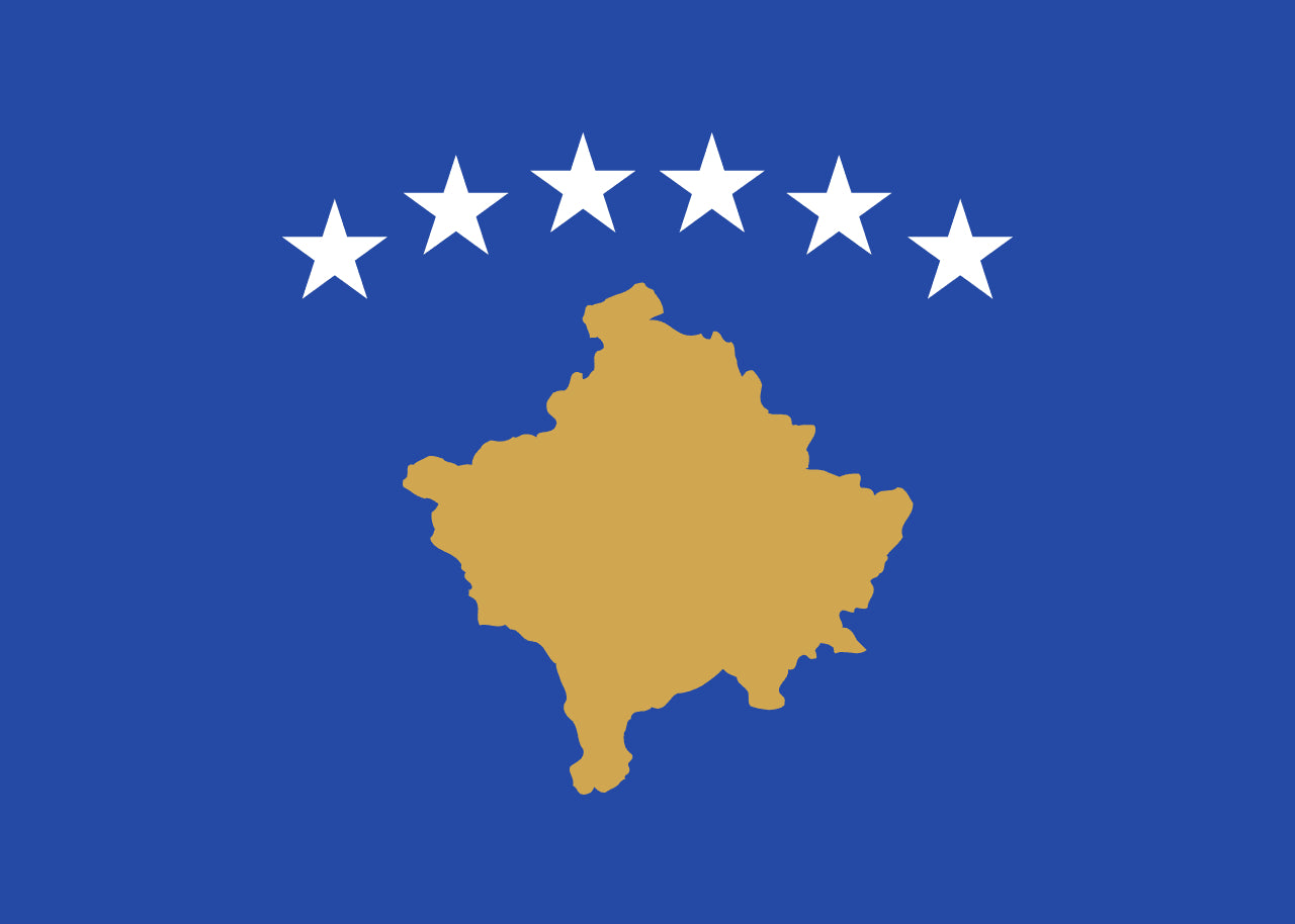 Imagem da Bandeira Kosovo