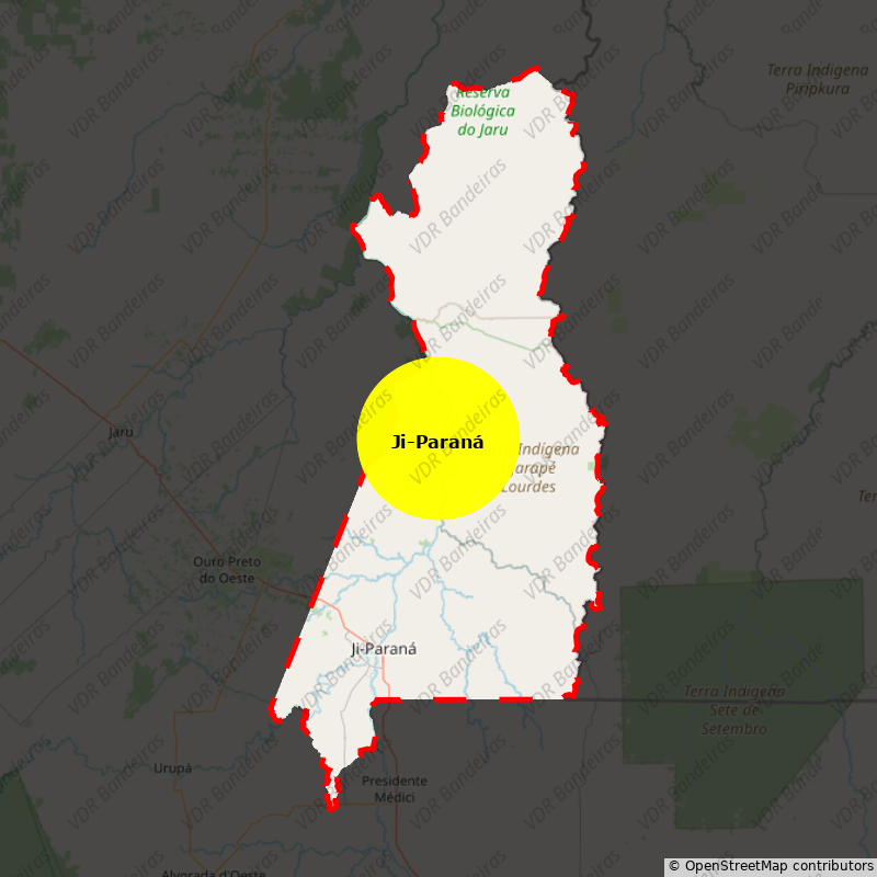 Imagem da Bandeira Ji-Paraná